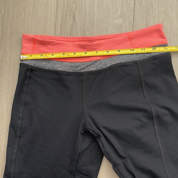 Black - orange gray banded yoga active pants - Picture 5 of 6